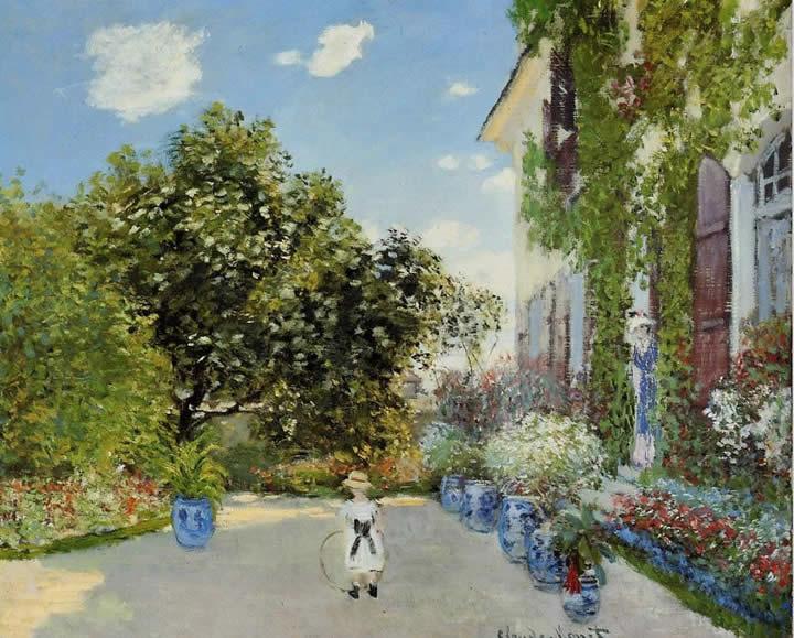 Claude Monet The Artist's House at Argenteuil